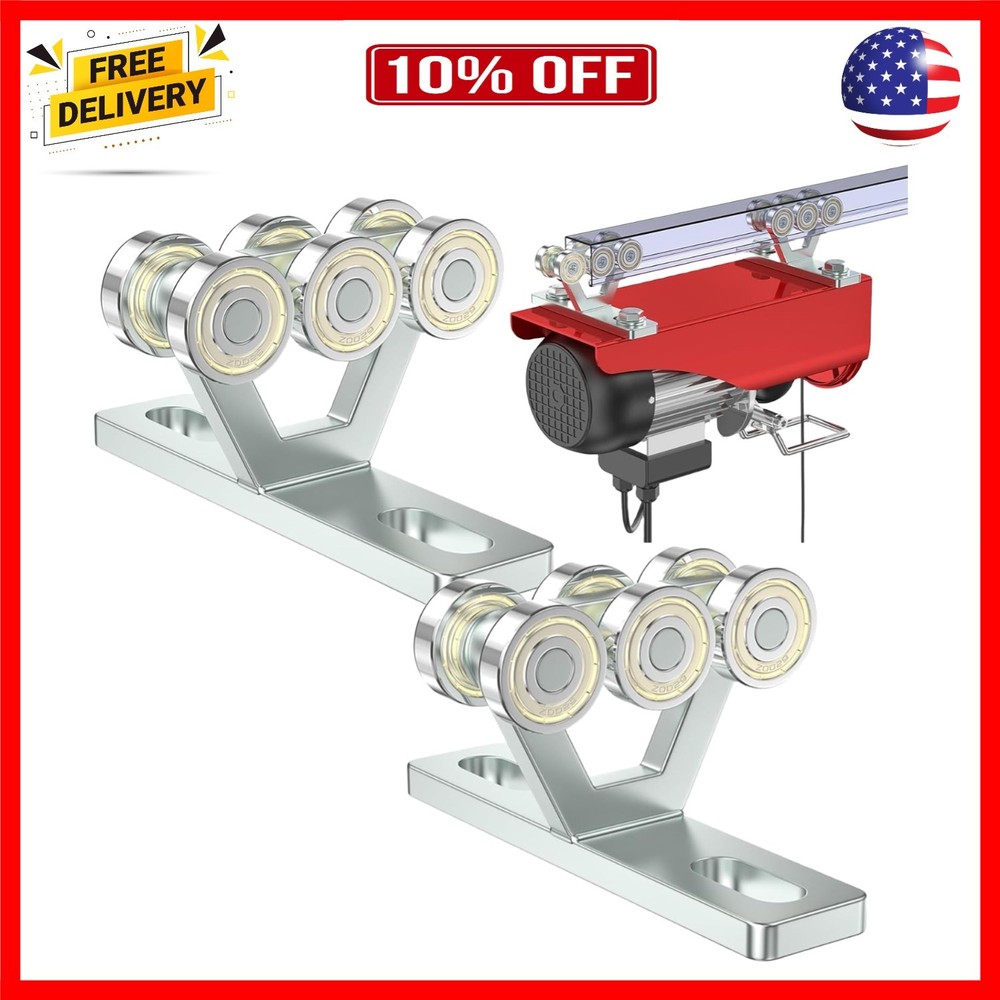 6 Wheel Hoist Trolley with Rollers – Strut Trolley Assembly for Electric Hois…