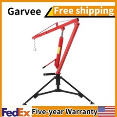 1000 Lbs Capacity Hydraulic Pickup Truck Crane 360°Swivel Hitch Mounted Crane