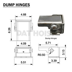 10 Ton Hydraulic Scissor Hoist – Fits 12-16′ Dump Body DH-520HD