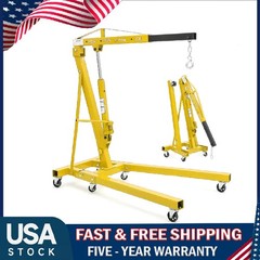 2 Ton Folding Engine Hoist ,Hydraulic Cherry Picker Shop Crane Hoist Lift Garage