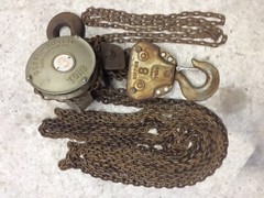 8 Ton Coffing chain hoist w Crosby hooks 10’ lift, HIGH Quality!