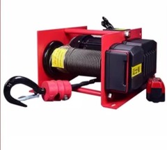 Electric Hoist Wire Rope Portable Pipe Seat-Type Small Crane Winch 220V 2-Phase