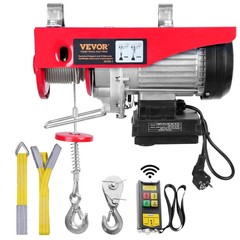 400-1000kg Electric Hoist Winch Crane Lift w/ Wired Remote Garage Shop