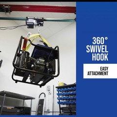 Strongway Electric Cable Hoist, 550-Lb. Single-Line Capacity/1100-Lb.