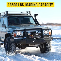 SIHAO 13500LBS 12V Electric Winch 92FT Synthetic Rope for 4×4 Truck ATV Off Road
