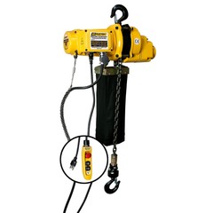 OZ Lifting 1 Ton Electric Chain Hoist 10′ Lift 13 FPM 110V