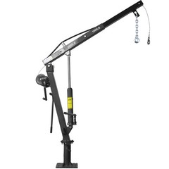 Hydraulic Pickup Truck Crane 2000 Lb Capacity Hand Winch Bed Hoist Jib Boom