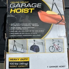 CargoLoc 32522 100 lbs. (45 kg) Heavy Duty Ceiling Mount Garage Hoist FREE SHIP