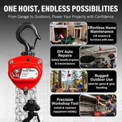 SALIFTFE 1/4 Ton Hand Chain Hoist, Compact & Lightweight TON | 10FT