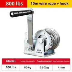 Manual Hand Winch Manual Winch Small Lifting Winch with Wire Rope