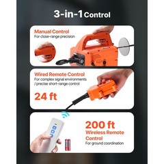 Uimoso 3-in-1 Electric Hoist Winch 1550 lbs with Wired and Wireless Controls