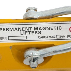 Permanent Magnetic Lifter 440lbs Lifting Capacity 2.5 Safety Factor Yellow