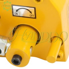 Permanent Magnetic Lifter Lifting Magnet 880 lbs/400 kg 2.5 Safety Factor Yellow