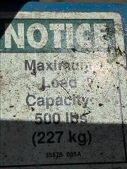 Genie Manual Material Lift DLB600A 500 lbs Capacity Hoist Crane