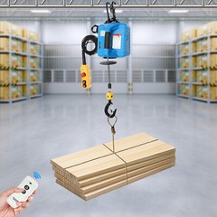 3-in-1 Portable Electric Hoist W/wireless Remote Control For Lifting Towing 110V
