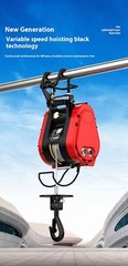 Double Hole Small Diamond Electric Hoist 220V Hanging Portable Household Crane