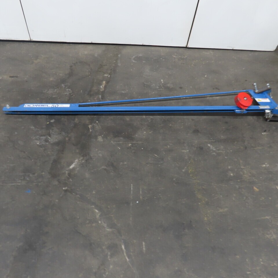 Gorbel 594278 8′ Travel Post Mount Tool Balancer Over Arm Jib Crane 50Lbs.
