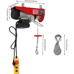 Electric Hoist Winch 220lbs 110V Portable Wired Remote Control Crane