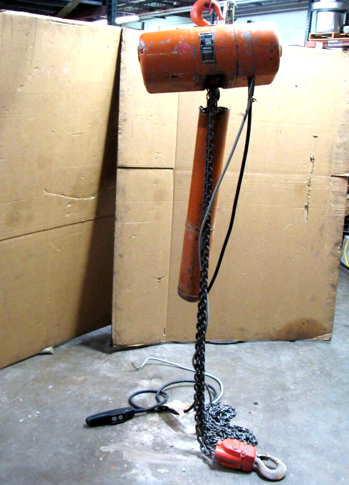 CM LODESTAR ELECTRIC CHAIN HOIST MODEL RT 3TON 6000LBS 1HP 208-240/440-480V 3PH