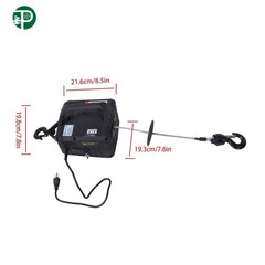 2 in 1 Portable Electric Hoist Winch, Wireless Remote Control 1100lbs 1500W
