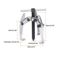 2.5″ 3-Jaw Gear Puller for Bearings Pulleys Remove High Carbon Steel