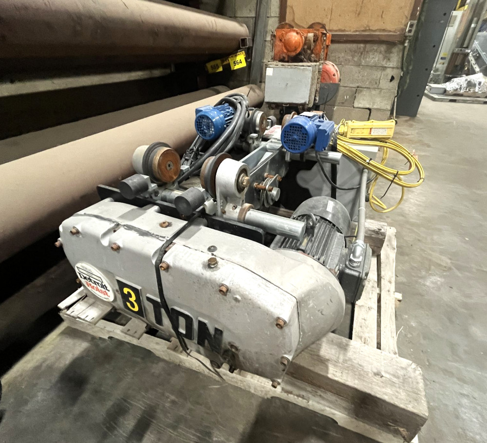 3 TON DETROIT HOIST ELECTRIC HOIST MODEL DH6M30 LIFT 30′-0″ 5HP