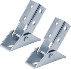 Adjustable Strut Channel Bracket Set, 1-5/8″ Fitting, 3/16″ Thickness, 2 Pcs