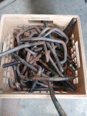 LOT 73 HOIST OVERHEAD CRANE 5/8 J Hooks JHOOKS Hangers Mounts Brackets over head