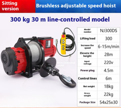 Brushless Adjustable Speed Inverter Small Diamond Hoist 220V Home Crane