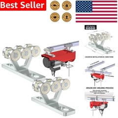 Hoist Trolley 6 Wheel Assembly for Electric Hoist – Strut Channel Rollers Hea…