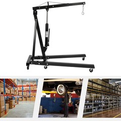 Engine Crane 4400lbs Lifting Capacity 4 Adjustable Load Arm 6 Iron Caster Wheels