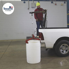 Hydraulic Pickup Truck Crane with Hand Winch – 2000-Lb. Capacity