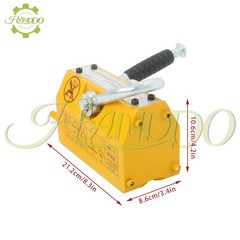 Permanent Magnetic Lifter Lifting Magnet 880 lbs/400 kg 2.5 Safety Factor Yellow