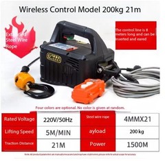 Electric Hoist 220V Small Crane Remote-controlled DomesticCompactLifting Machine