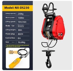 160 Kg 30 M Double-hole Electric Hoist 220 V Suspended Portable Home Crane