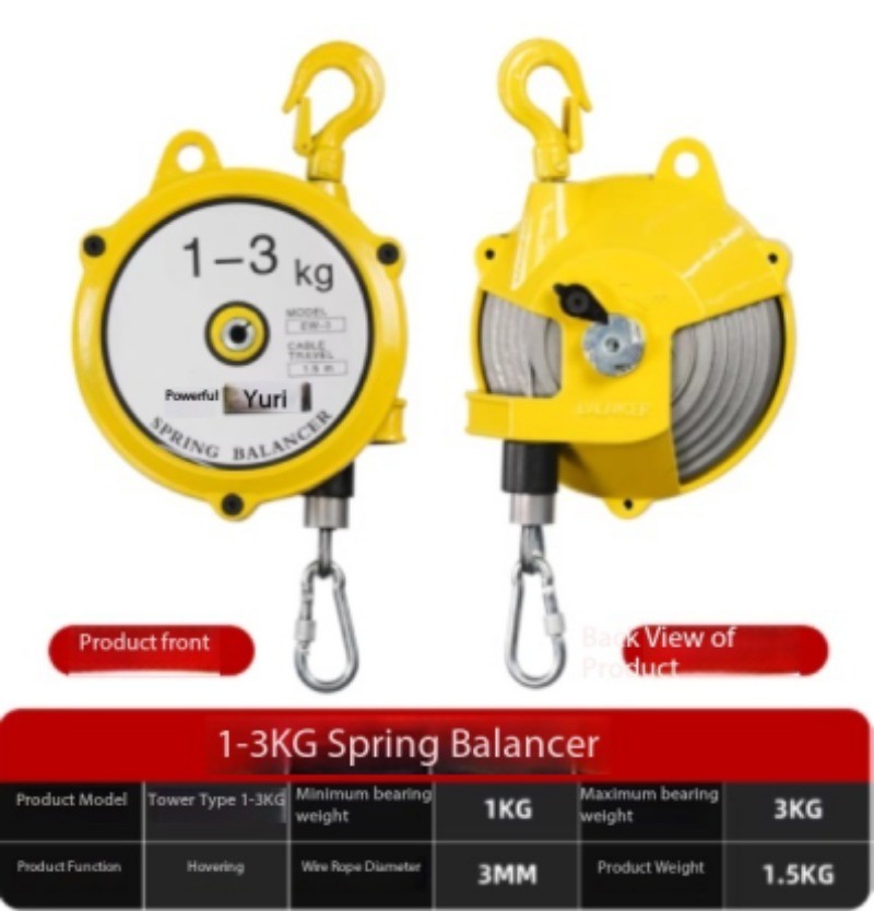 1-100KG Spring Balancer Tool Holder with Hook and Rope Balancer Balancer