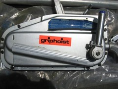 GRIPHOIST T-20 with 2 60′ by 1/2″ Cables 2 5/16″ by 4′ Cables. HOIST