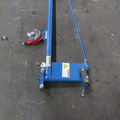 Gorbel 594278 8′ Travel Post Mount Tool Balancer Over Arm Jib Crane 50Lbs.