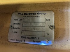 Caldwell 1/4 Ton Fixed Roll Lifting Beam 58″ 23-1/4-58.125, Model 23