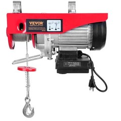 440 lbs 110V Electric Steel Wire Winch with Wireless Remote Control 480W Power