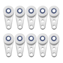 10pcs Trolley Assembly Roller Sliding Track Roller Sliding Door Silver