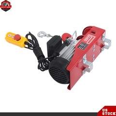 880lbs Electric Hoist Crane Winch with Wired Remote Control 850W 110V