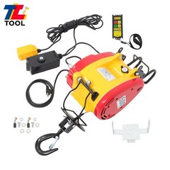 1100lbs 1800W 2in1 Portable Electric Hoist Winch Wire & Wireless Remote Control