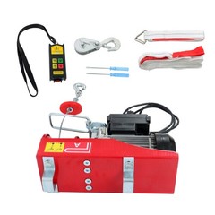 Electric Hoist 880lbs Crane Winch with Wireless Remote Control 850W 110V