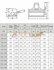 1PC Permanent Magnet Crane Magnetic Lifter Heavy Duty Crane Hoist Lifting Magnet