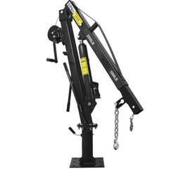 Hydraulic Pickup Truck Crane with Hand Winch, Pickup Truck Bed Hoist Jib Crane