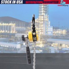 1/4 Ton Lever Block Chain Hoist Come Along Puller Ratchet Type 5FT Lift 550Lbs