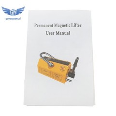 Magnetic Lifter Lifting Magnet Hoist 880lbs / 400kg 2.5 Safety Factor Yellow
