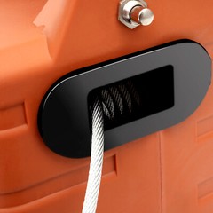Orange 3-in-1 Control Electric Hoist Portable With Dust Cap Lifting Belt Hook