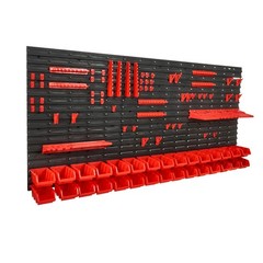 Uimoso Wall Mounted Storage Bins Small Parts Organizer Garage Tool Rack 30 Bins